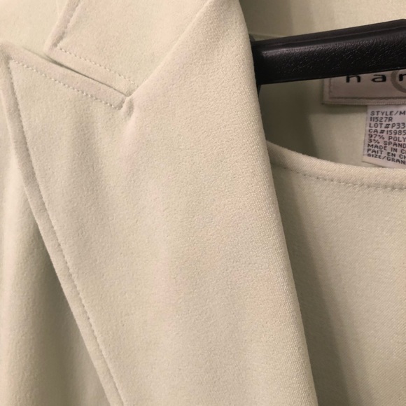 Soft Key Lime Coloured long sleeved jacket and sleeveless dress combo - Picture 7 of 7